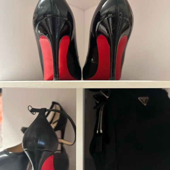 Black Christian Louboutins - comes with dust bags and box. Size 37.5 - Picture 5 of 8